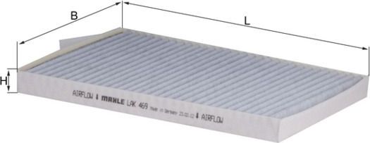 Салонный фильтр Mahle-Knecht. Артикул LAK 469
