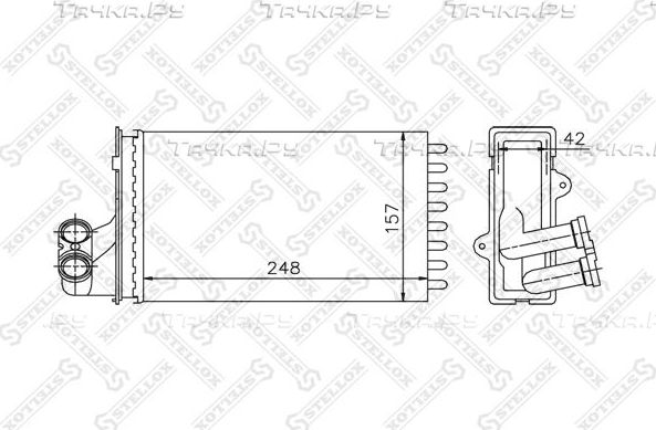 Радиатор отопителя (печки) Stellox. Артикул 10-35013-SX