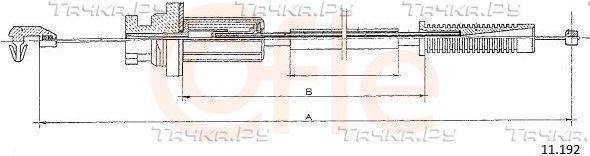 Трос газа Cofle. Артикул 11.192