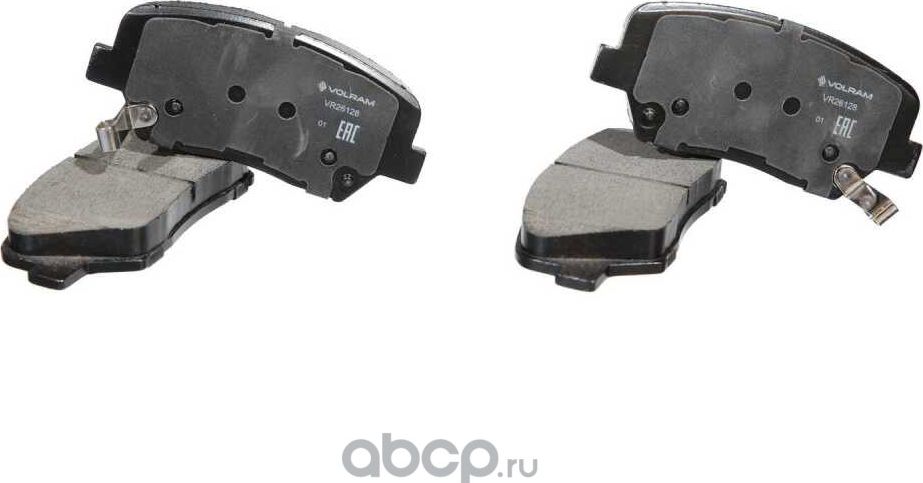 КОЛОДКИ ПЕРЕДНИЕ ДЛЯ А/М HYUNDAI I30 (12-) KIA CEED (12-), CERATO II (12-) ДИС (Volram). Артикул VR26128