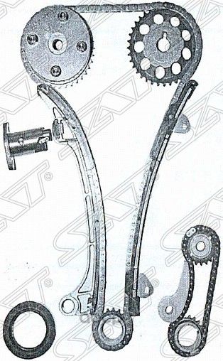 Комплект для замены цепи ГРМ TOYOTA 1AZ-FE2AZ-FE  (SAT). Артикул TKTY123CD