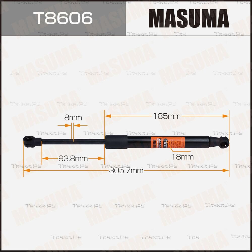 Амортизатор (упор) багажника Masuma. Артикул T8606