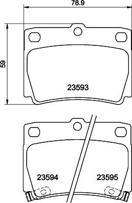 Тормозные колодки Hella Pagid. Артикул 8DB 355 009-501