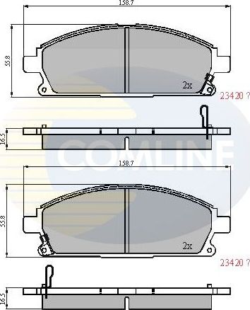 Тормозные колодки Comline Comline. Артикул CBP3591