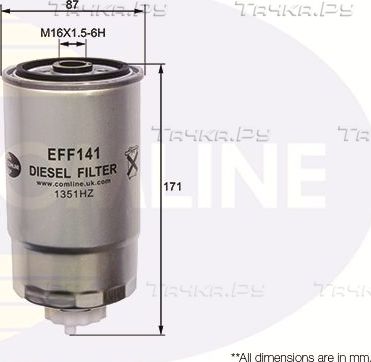 Топливный фильтр Comline для Alfa Romeo 166 I 2002-2007. Артикул EFF141