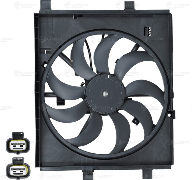 Вентилятор радиатора двигателя Luzar для Nissan Juke I 2010-2019. Артикул LFK 1426