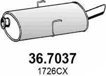 Глушитель (задняя часть) Asso для Peugeot 406 I 1995-2004. Артикул 36.7037