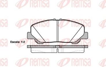Тормозные колодки Remsa. Артикул 1287.00