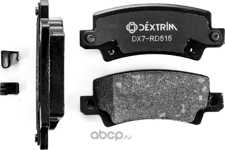 Колодки тормозные задние (Dextrim). Артикул DX7RD515