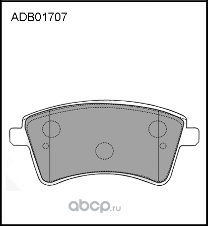 Колодки тормозные (Allied Nippon). Артикул ADB01707