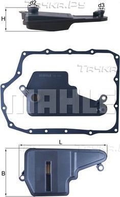 Фильтр АКПП Mahle для Mazda 3 II (BL) 2008-2014. Артикул HX 193D