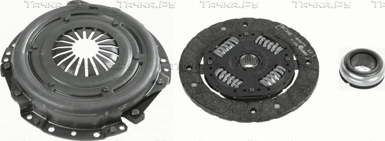 Сцепление (комплект) SACHS для Peugeot 307 I 2000-2003. Артикул 3000 950 017