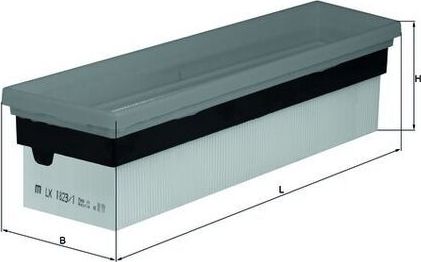 Воздушный фильтр Mahle-Knecht. Артикул LX 1823/1