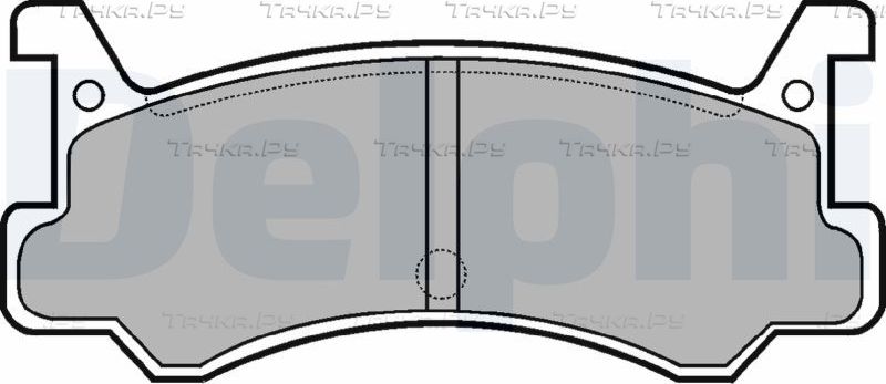 Тормозные колодки Delphi (Low-Metallic). Артикул LP521