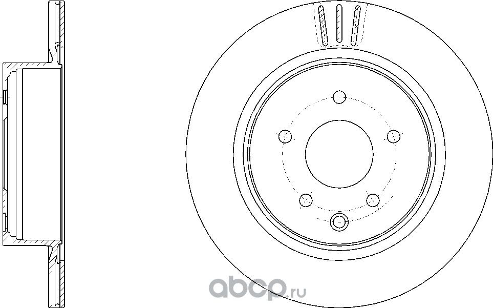 Диск тормозной (G-Brake). Артикул GR20677