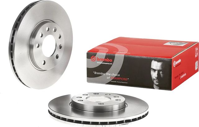 Тормозной диск Brembo передний для Opel Zafira B 2005-2019. Артикул 09.7629.10
