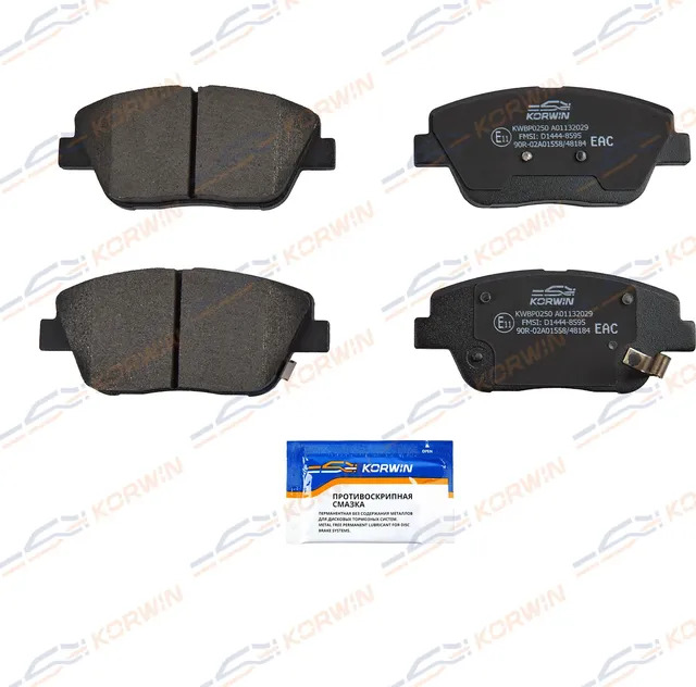 Колодки тормозные перед. Kia Optima III 10-/Hyundai Grandeur (HG) 11 (Korwin). Артикул KWBP0250