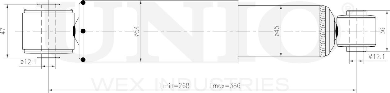 Амортизатор подвески (Unio). Артикул SAB-10764