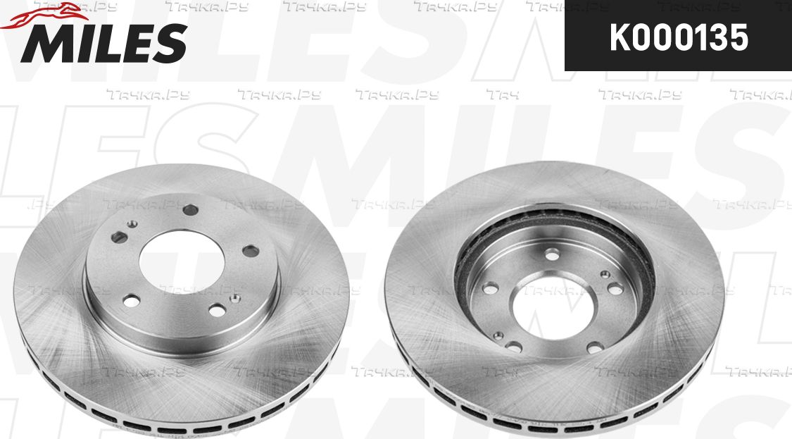Тормозной диск Miles передний для Mitsubishi Sigma 1990-1996. Артикул K000135
