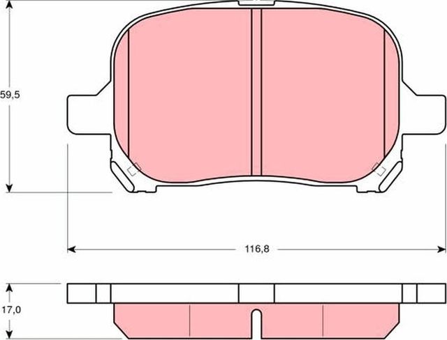 Тормозные колодки TRW. Артикул GDB3152