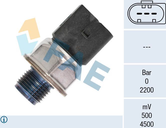 Датчик давления топлива FAE для Skoda Superb III 2015-2026. Артикул 15603