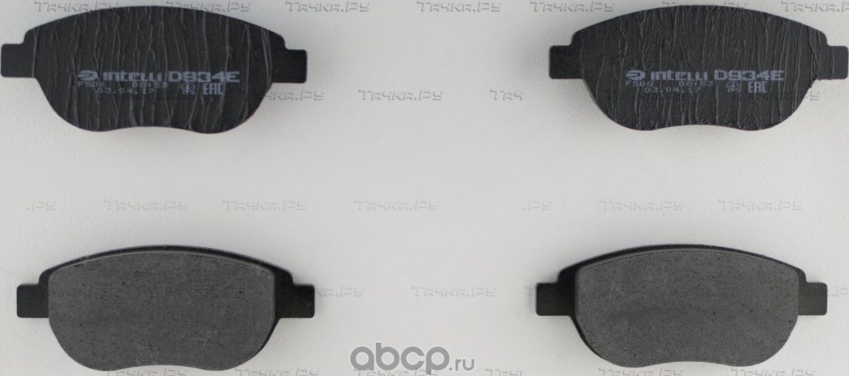 Колодки тормозные дисковые (Intelli). Артикул D934E