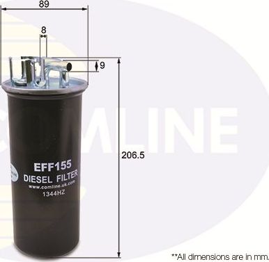 Топливный фильтр Comline. Артикул EFF155