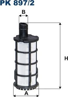 Топливный фильтр Filtron. Артикул PK 897/2