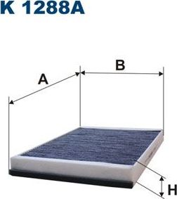 Салонный фильтр Filtron. Артикул K 1288A