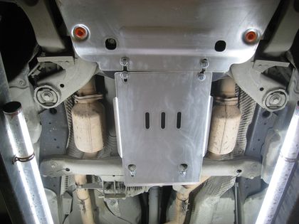 Защита алюминиевая Alfeco для КПП Porsche Cayenne II до рестайлинга 2010-2014. Артикул ALF.50.02 AL4