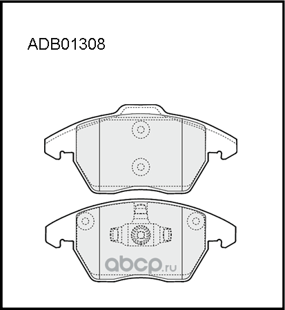 Колодки тормозные (Allied Nippon). Артикул ADB01308