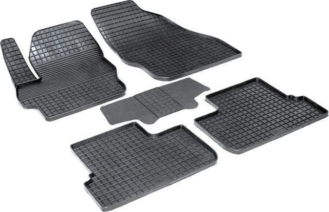 Коврики резиновые Seintex с узором сетка для салона Mazda 3 II 2009-2013. Артикул 81779