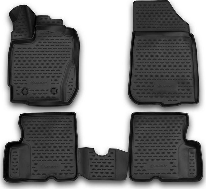 Коврики Element 3D для салона Renault Duster (с ручкой для дистан. откр. лючка бензобака) I рестайлинг 2015-2020. Артикул NLC.3D.41.40.210k