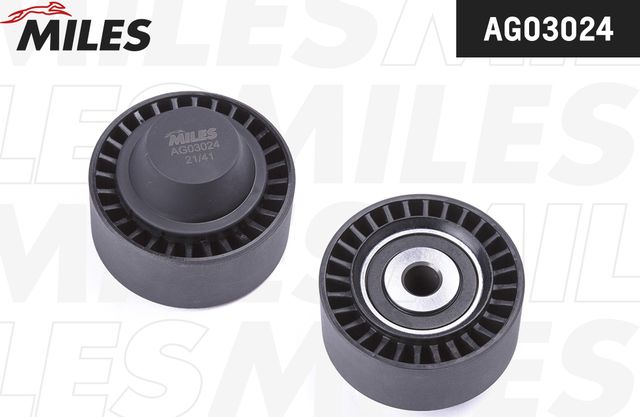 Направляющий (ведущий) ролик приводного поликлинового ремня Miles. Артикул AG03024