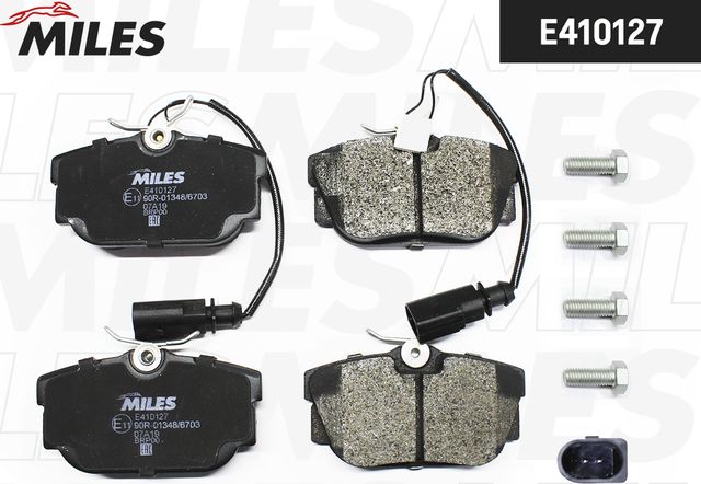Тормозные колодки Miles (Low-Metallic). Артикул E410127