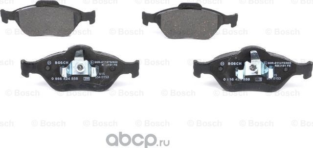 Колодки торм диск Ford Fiesta IV  V  Fusion  Mazda 2 (Bosch). Артикул 986424558