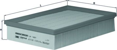 Воздушный фильтр Mahle для Great Wall Safe 2006-2009. Артикул LX 1821