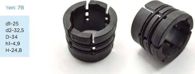 PSTL-M6099_Втулка рулевой рейки без ГУР L-M6099 25,00/32,50/34,00x4,90/24.80 6 (Pstpro). Артикул PSTLM6099