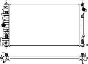 Радиатор охлаждения двигателя Sakura. Артикул 3101-8501