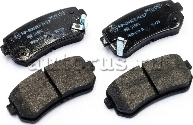 Колодки тормозные HYUNDAI Accent KIA Rio (05-) задние (4шт.) ALLIED NIPPON. Артикул ADB31543