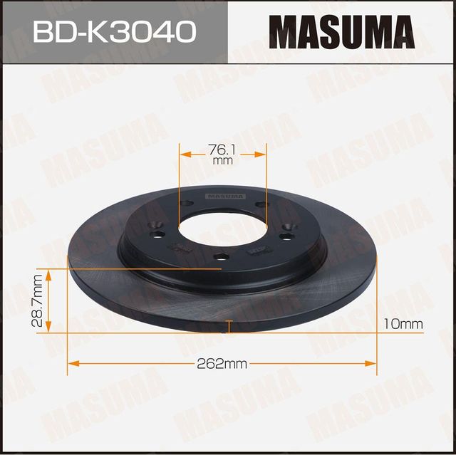 Тормозной диск Masuma. Артикул BD-K3040