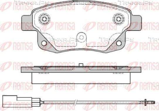 Тормозные колодки Remsa задние для Ford Transit Connect I 2006-2013. Артикул 1252.01
