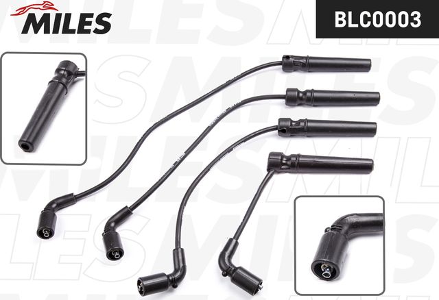 Высоковольтные провода (провода зажигания) (комплект) Miles. Артикул BLC0003