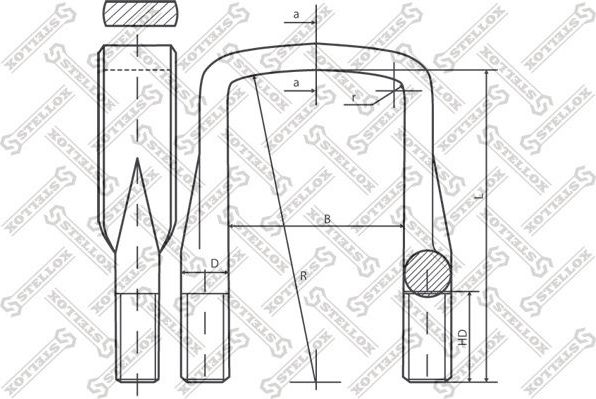 Стремянка рессоры Stellox. Артикул 84-64213-SX