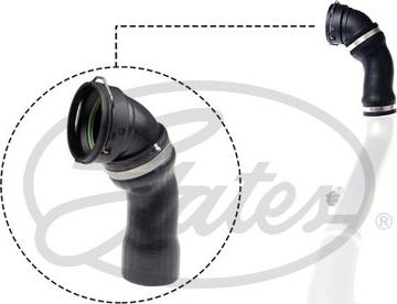 Патрубок интеркулера Gates для BMW 5 V (E60/E61) 2003-2010. Артикул 09-0710