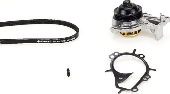 Комплект поликлинового ремня  с водяным насосом) CITROEN: C4 CACTUS ContiTech. Артикул 3PK576 ELAST WP2