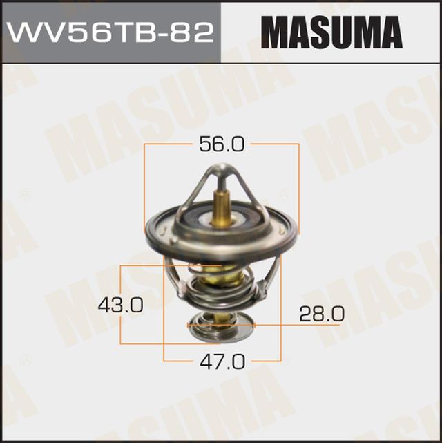 Термостат Masuma для Toyota Ipsum II (M20) 2001-2009. Артикул WV56TB-82
