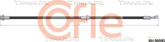 Тормозной шланг Cofle передний правый для Nissan Qashqai I 2007-2013. Артикул 92.BH.NI045
