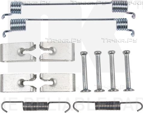 Комплект монтажный торм. колодок Citroen  Fiat  Opel  Peugeot 05- NK. Артикул 7923866