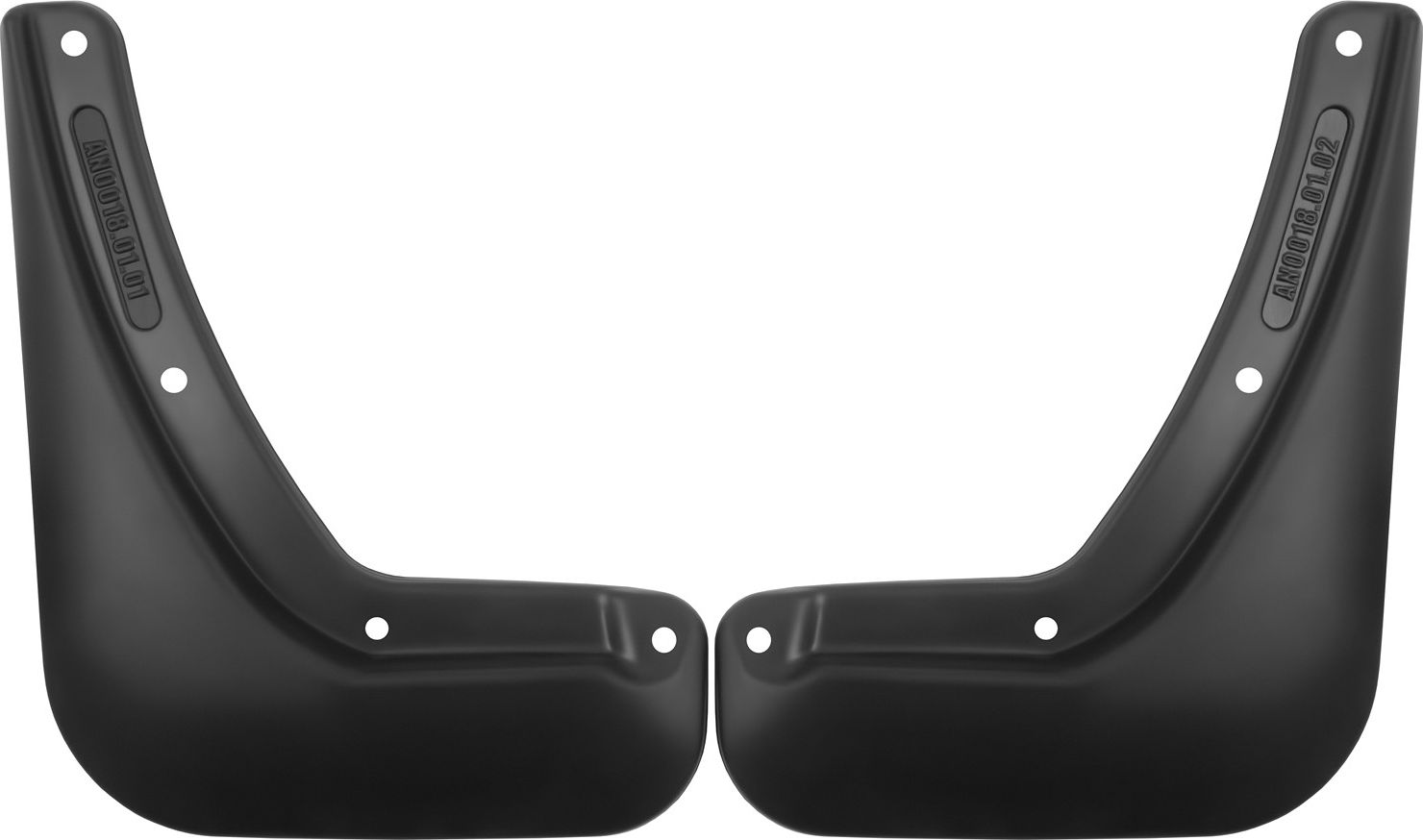 Брызговики Frosch (в пакете) передняя пара для Hongqi E-HS9 2020-2026. Артикул NLF.A67350.F3